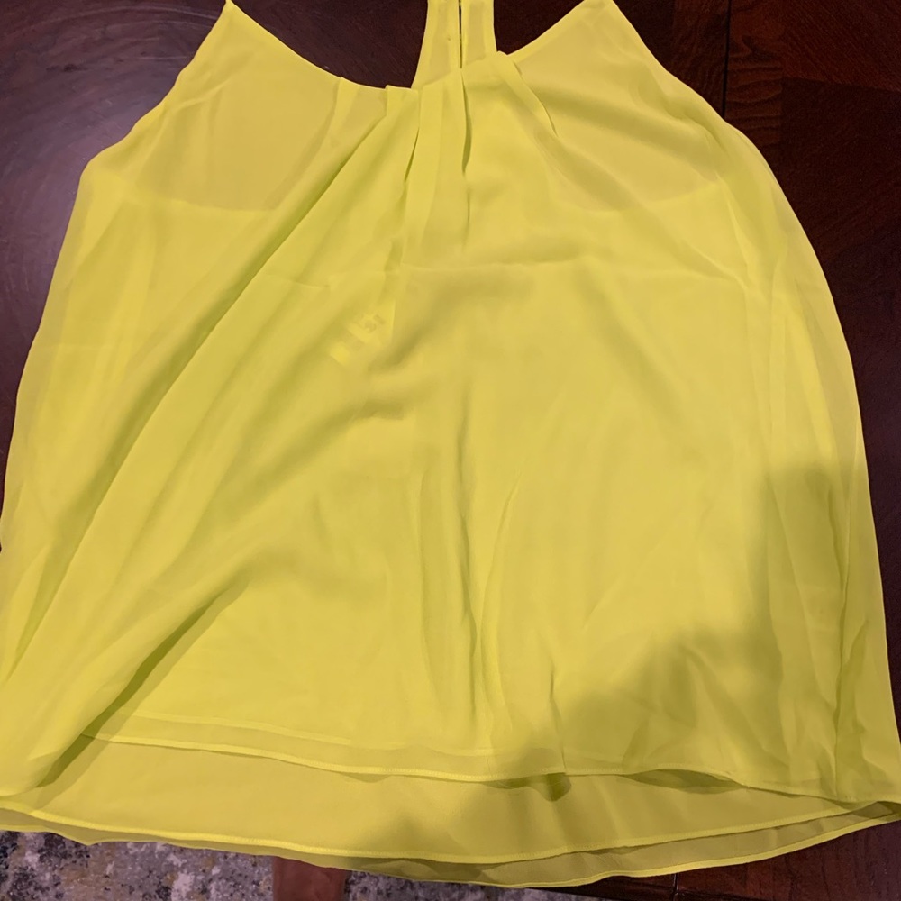 Naked Zebra yellow sheer top.